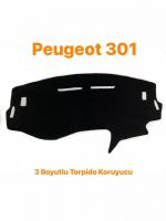 PEUGEOT 301 3 BOYUTLU VİP DERİ TORPİDO KORUYUCU 
